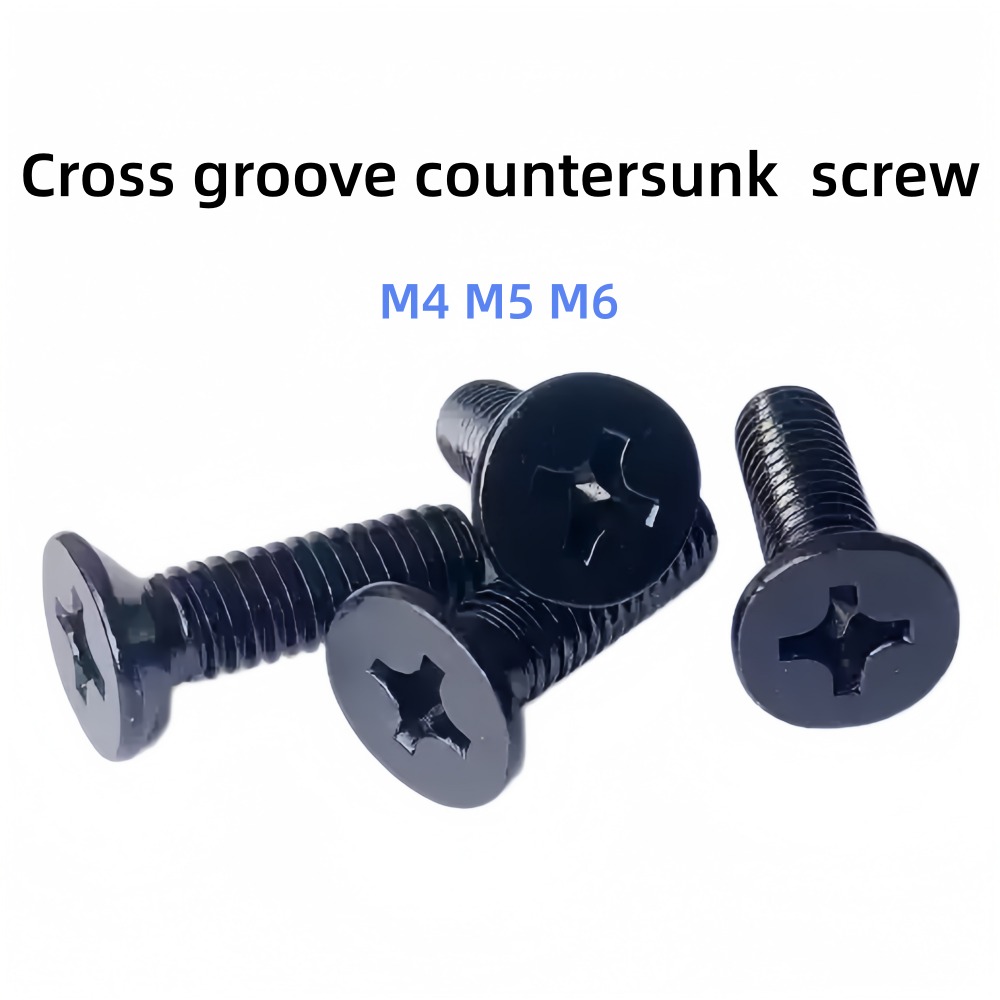 Furniture Hardware Lowes - Black Carbon Steel Flat Head Countersunk