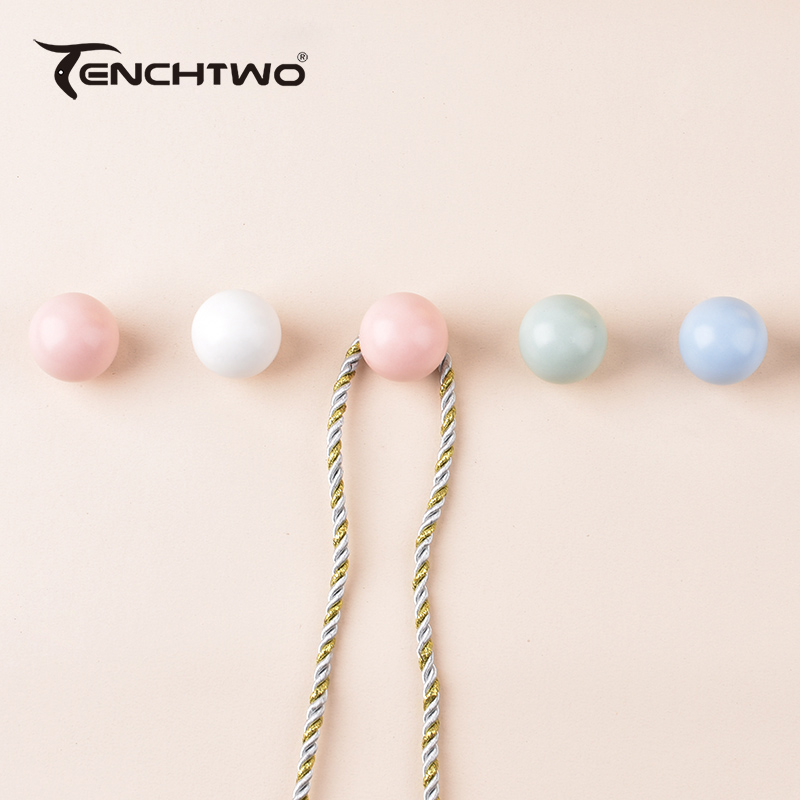 Round Ceramic Hook Clothes Han - Furniture Hardware Pulls review and price