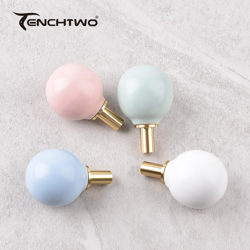 Round Ceramic Hook Clothes Han - Furniture Hardware Pulls review and price