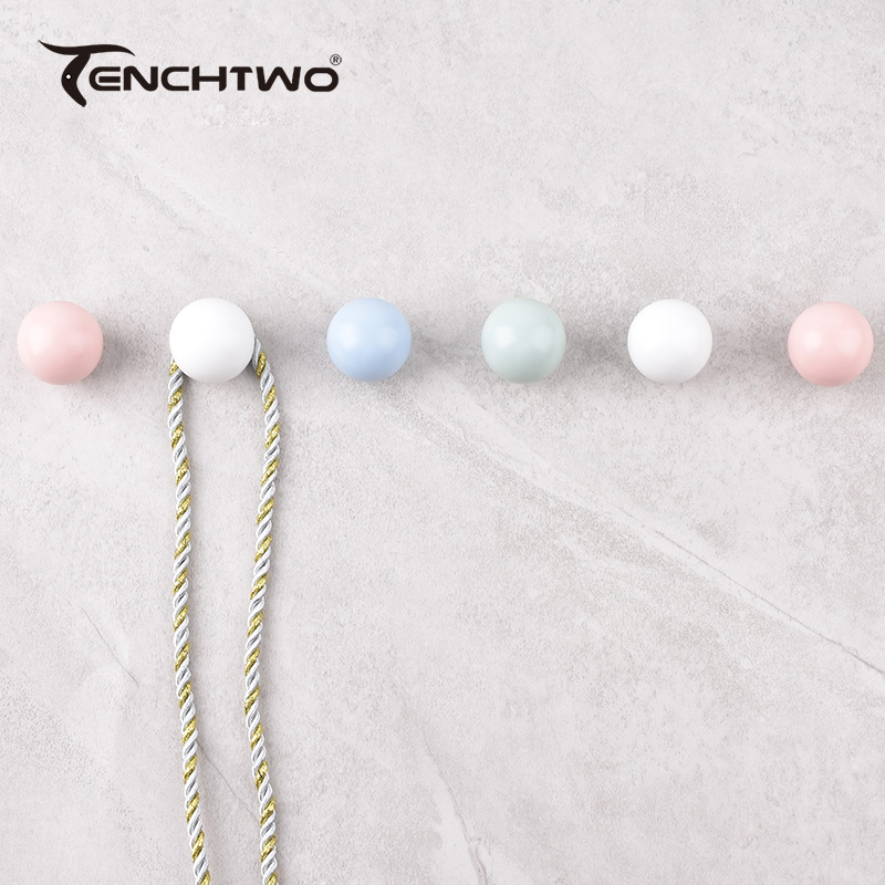 Round Ceramic Hook Clothes Han - Furniture Hardware Pulls review and price