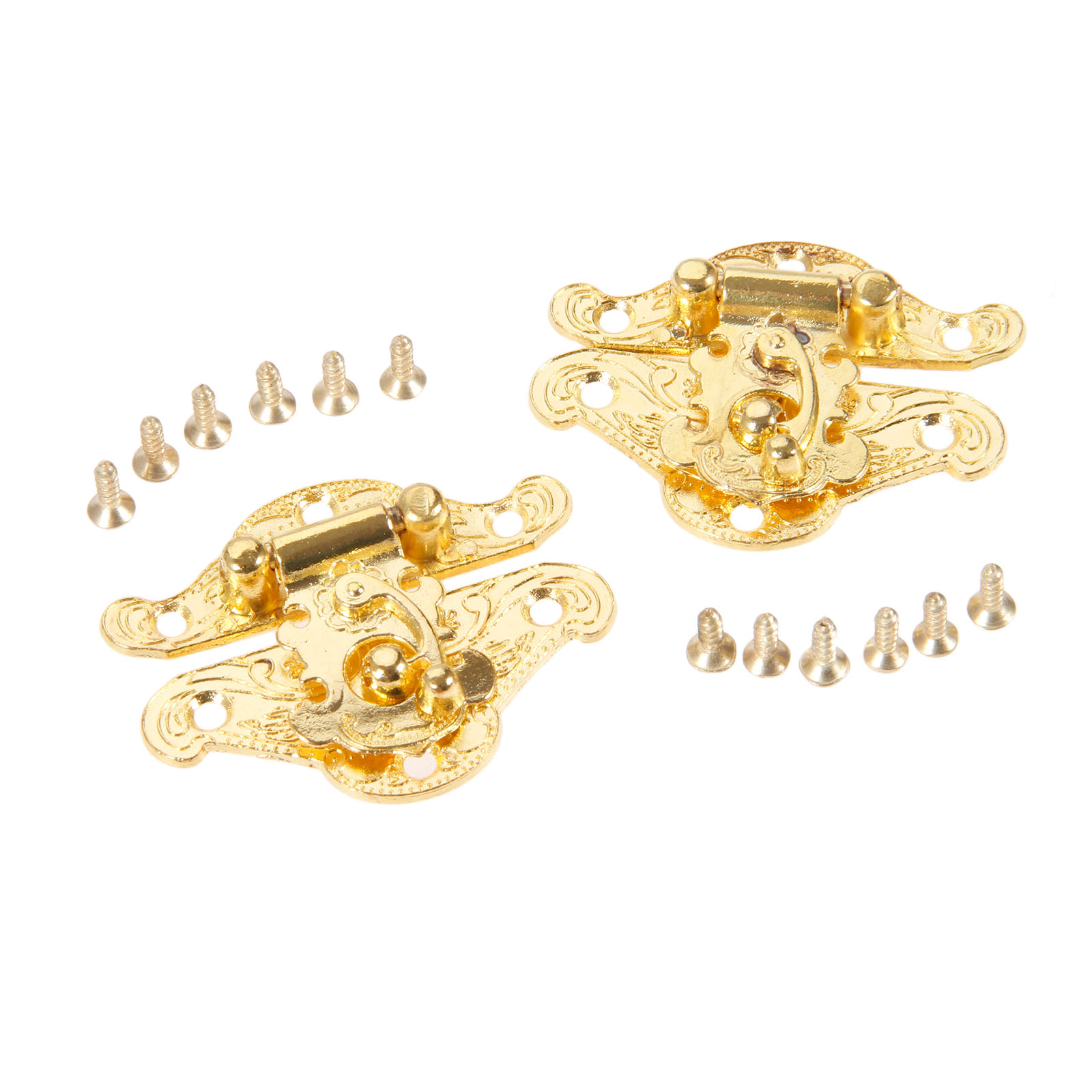DRELD 2Pcs Antique Gold Box La - Furniture Hardware Antique review and price