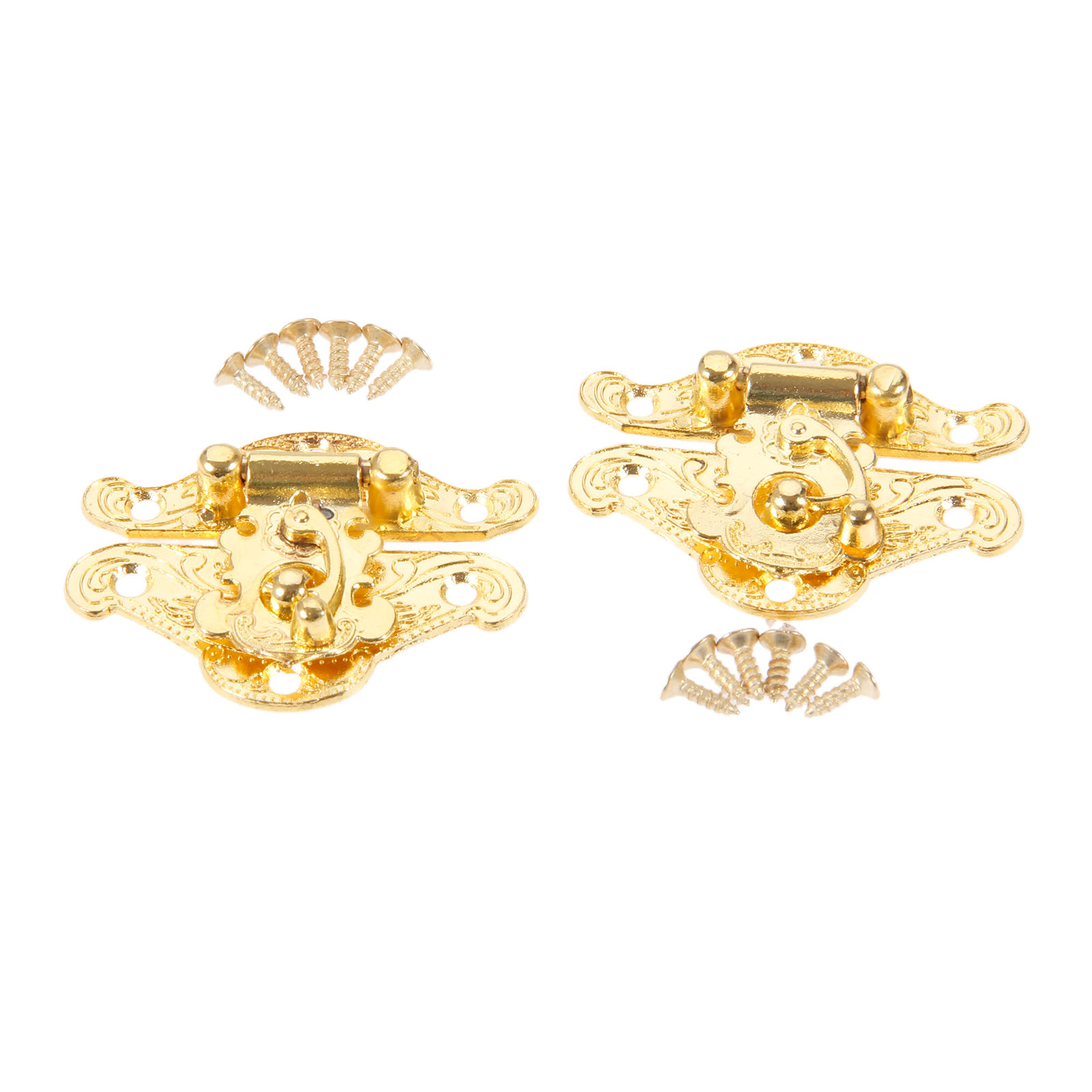 DRELD 2Pcs Antique Gold Box La - Furniture Hardware Antique review and price