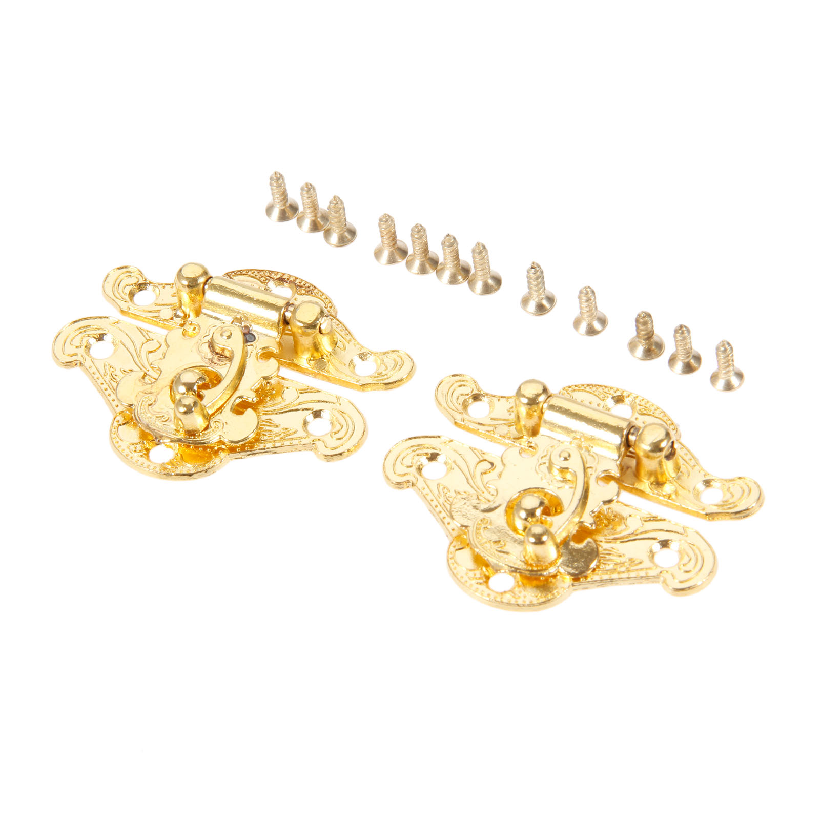 DRELD 2Pcs Antique Gold Box La - Furniture Hardware Antique review and price