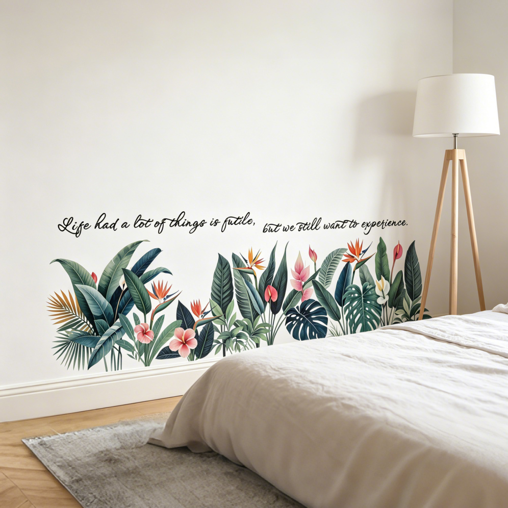 Tropical Leaves Wall Stickers, - Furniture Paradise & Hardware Ghaziabad Reviews review and price