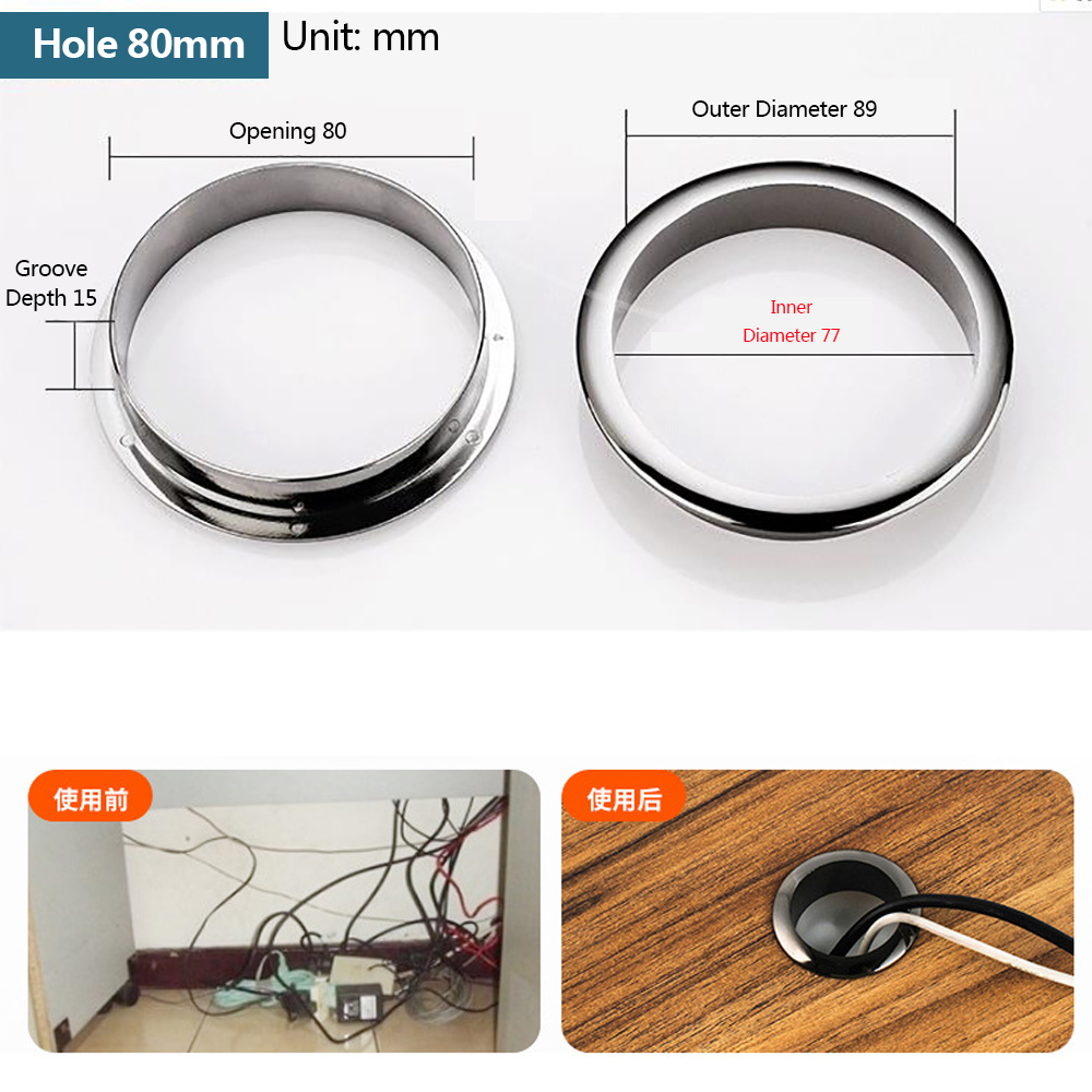 Wire Hole Cover Computer Table - Furniture Hardware Decorative review and price