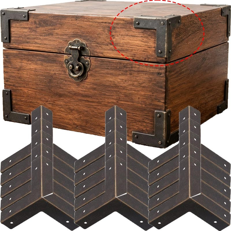 4/16set Antique Bronze Corner  - Furniture Hardware Antique review and price
