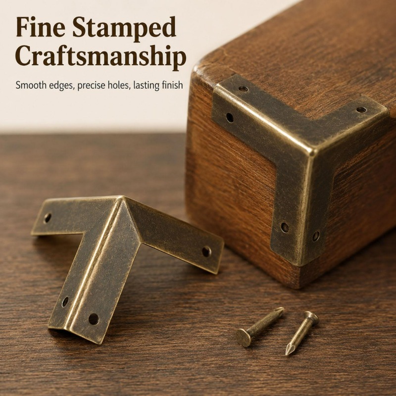 4/16set Antique Bronze Corner  - Furniture Hardware Antique review and price