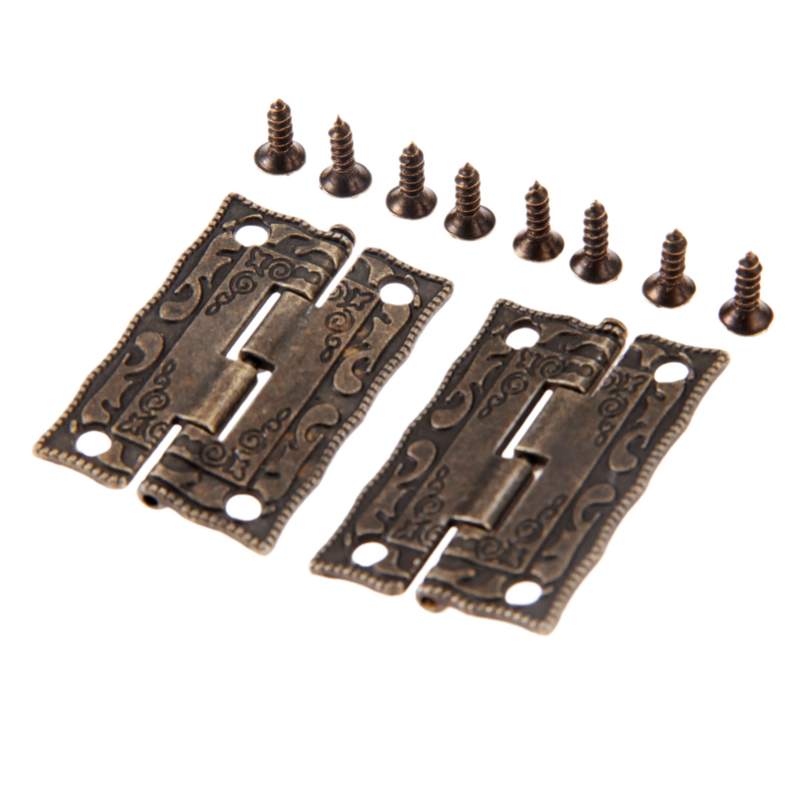 2pcs Antique Bronze Hinges Cab - Furniture Hardware Antique review and price