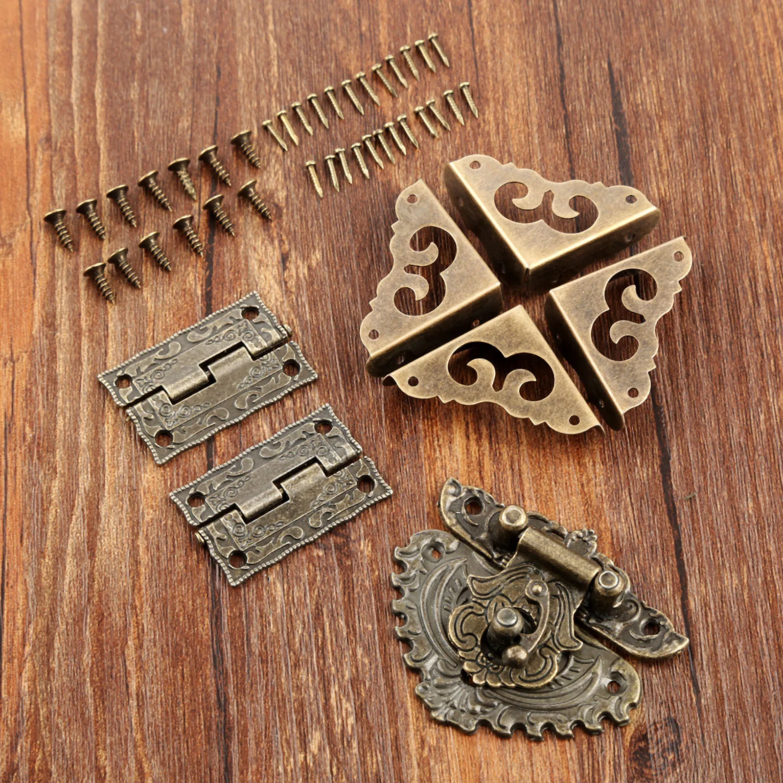 7pcs/set Antique Bronze Padloc - Furniture Hardware Antique review and price