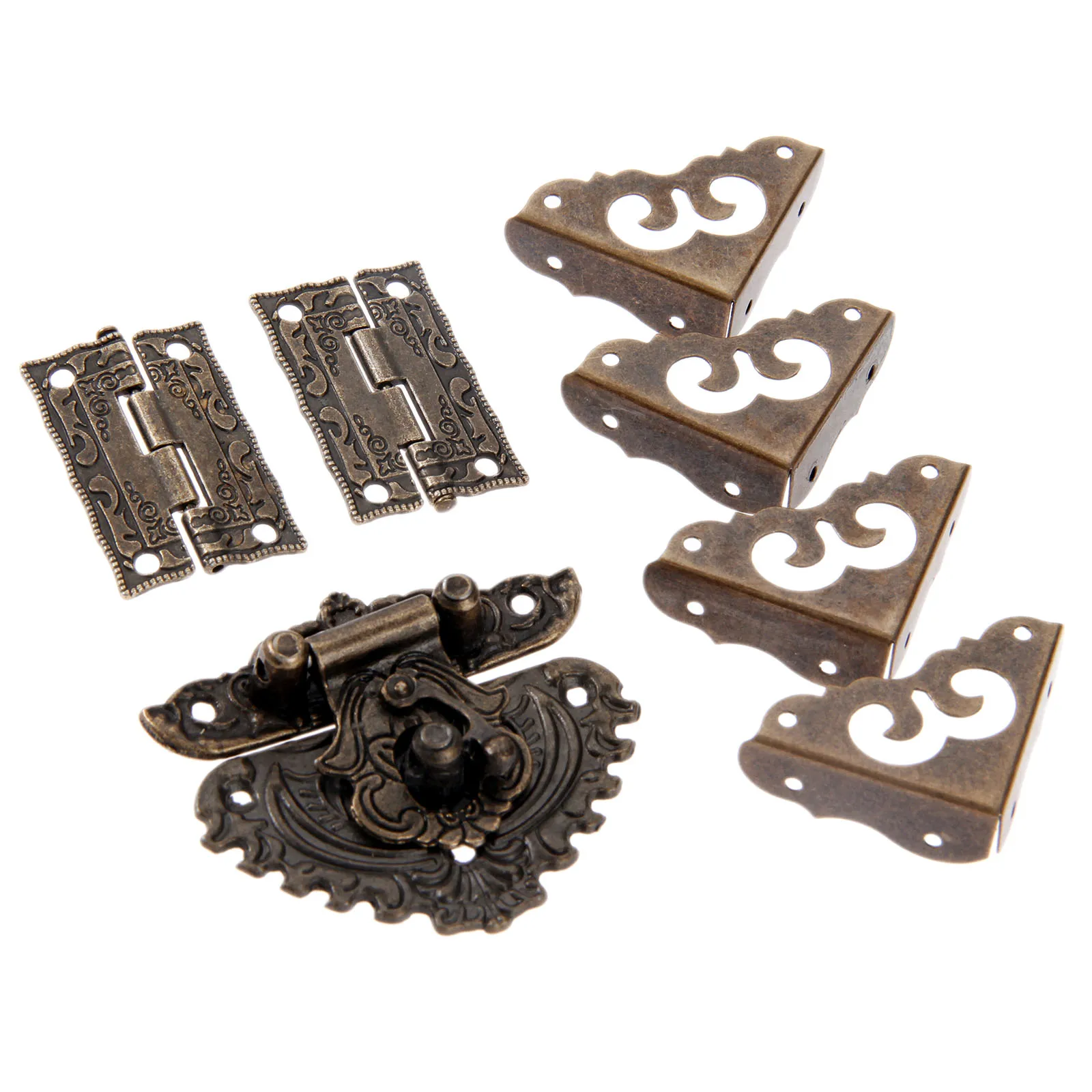 7pcs/set Antique Bronze Padloc - Furniture Hardware Antique review and price