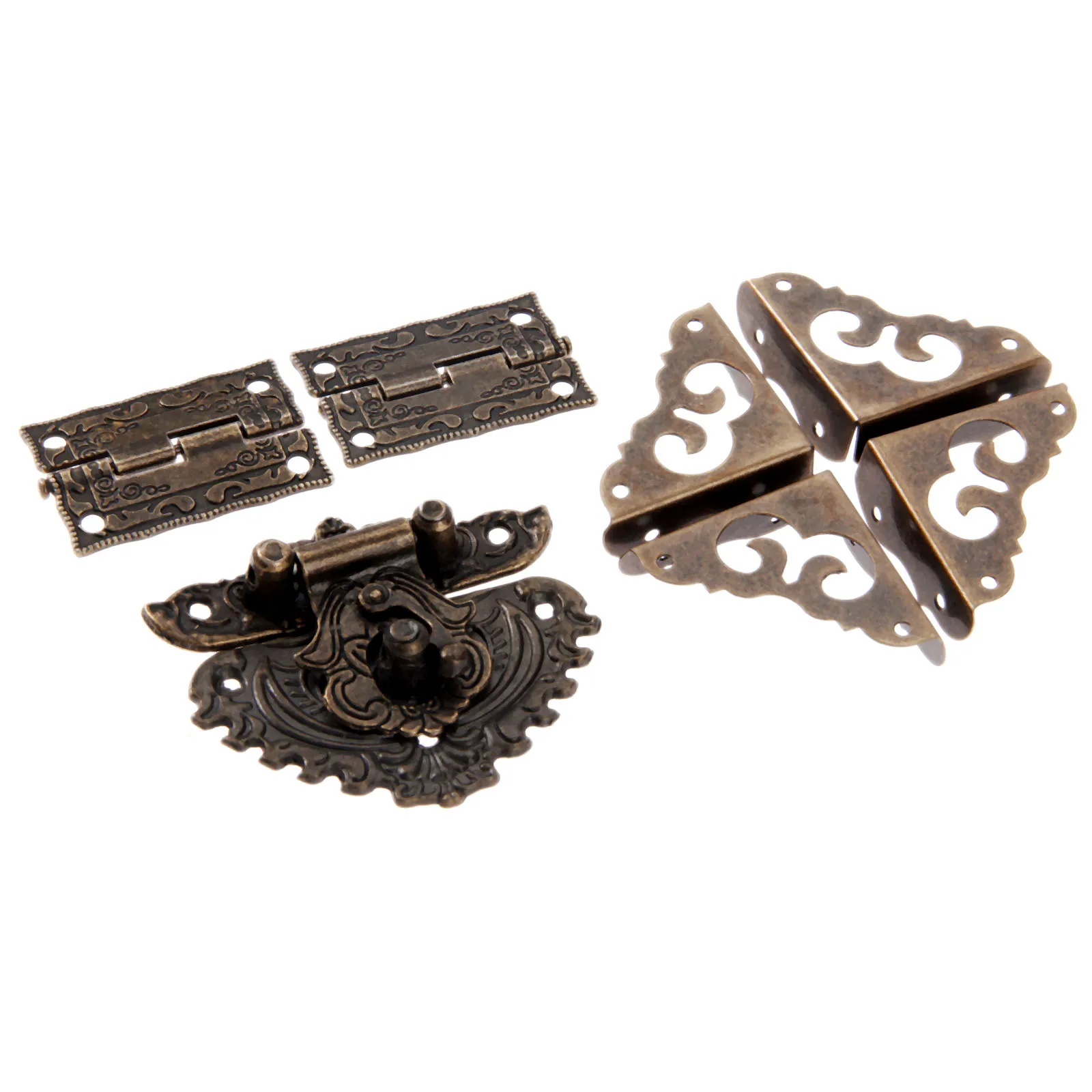 7pcs/set Antique Bronze Padloc - Furniture Hardware Antique review and price