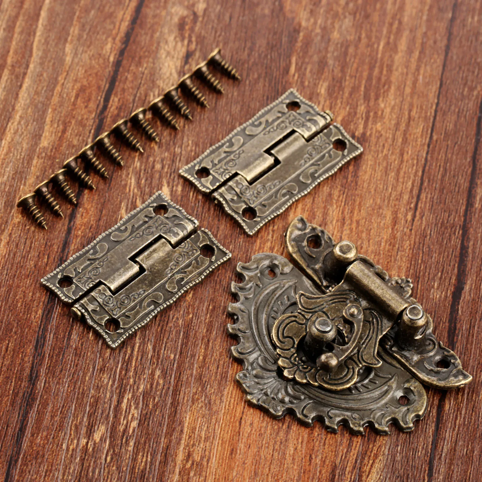 3pcs/set Antique Bronze Padloc - Furniture Hardware Decorative review and price