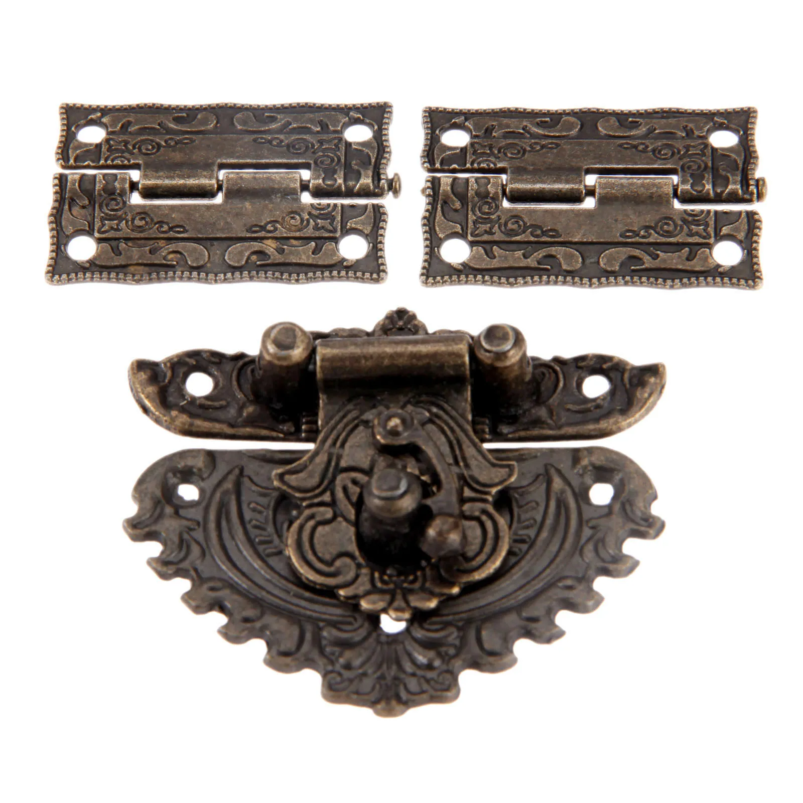 3pcs/set Antique Bronze Padloc - Furniture Hardware Decorative review and price