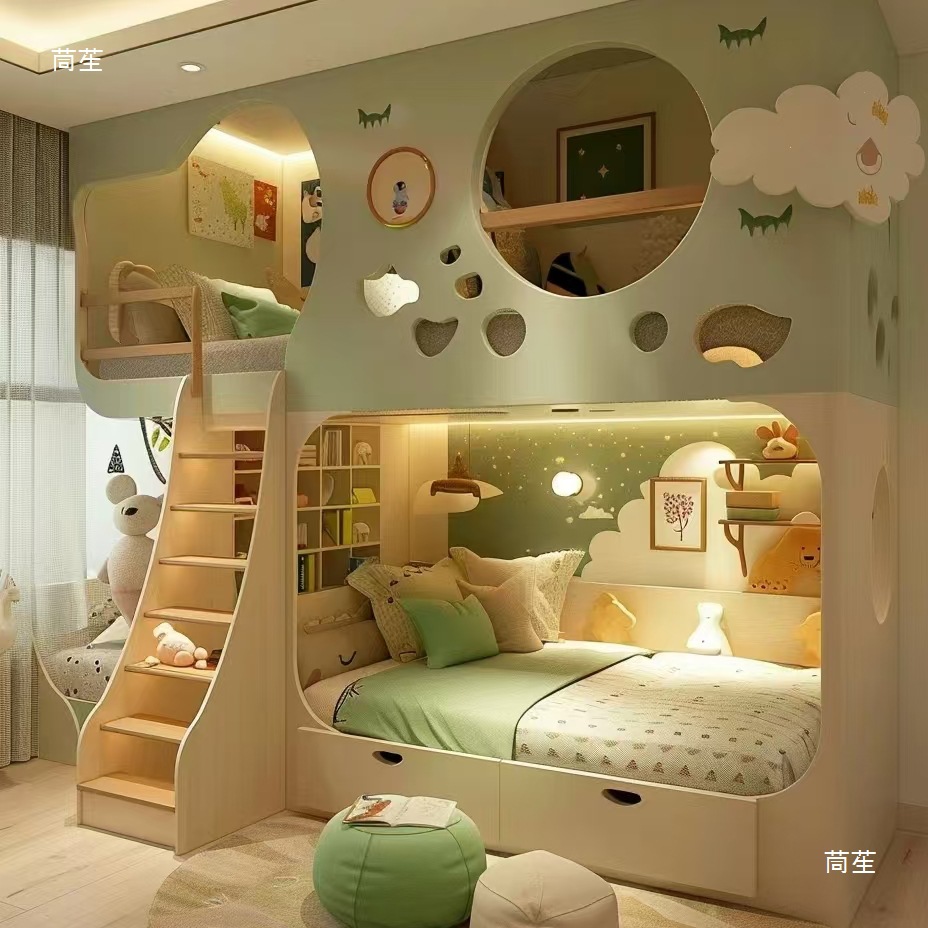 Solid Wood Children's Bed High - Furniture Hardware Lowes review and price