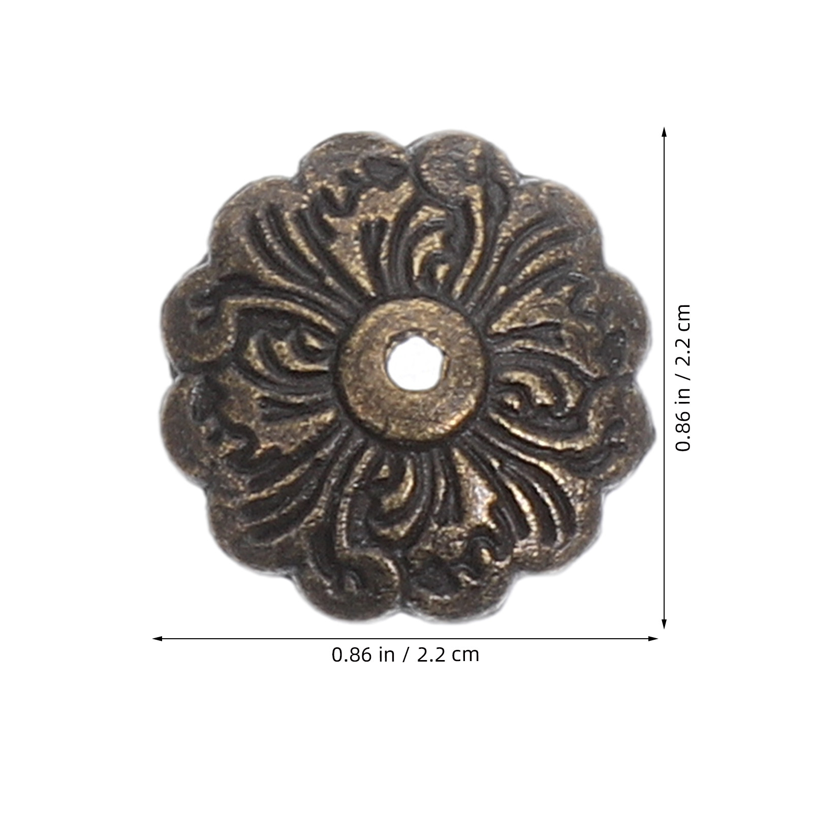50Pcs Thick Metal Flower Backp - Furniture Hardware Decorative review and price