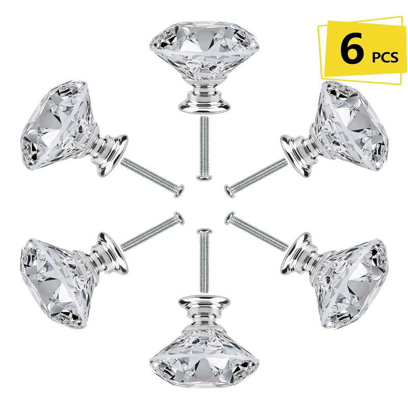 6Pcs Cabinet Knob with Screws  - Furniture Hardware Pulls review and price