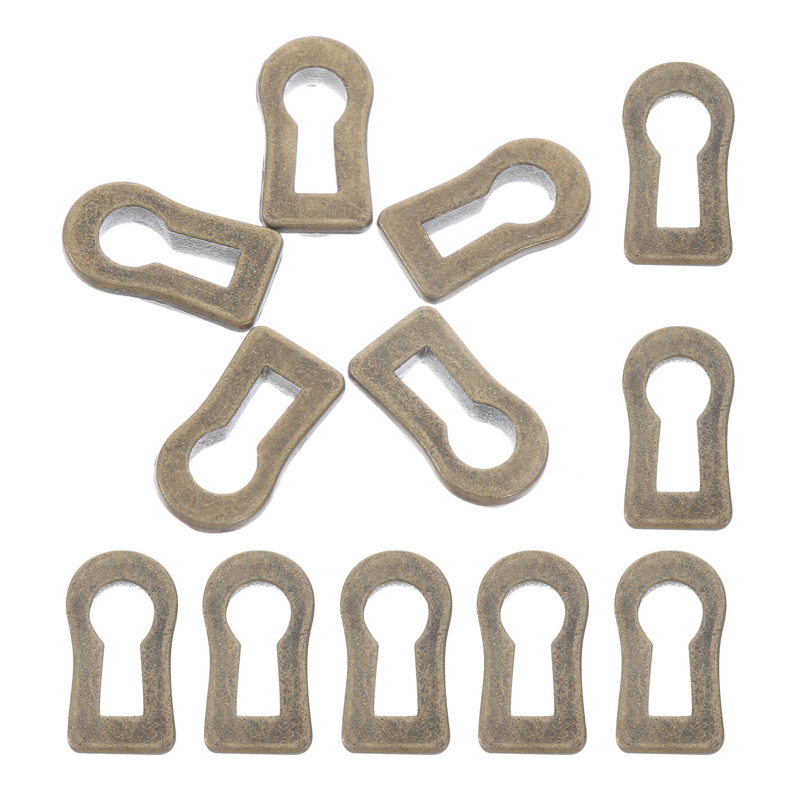 12Pcs Zinc Alloy Oval Keyhole  - Furniture Hardware Decorative review and price