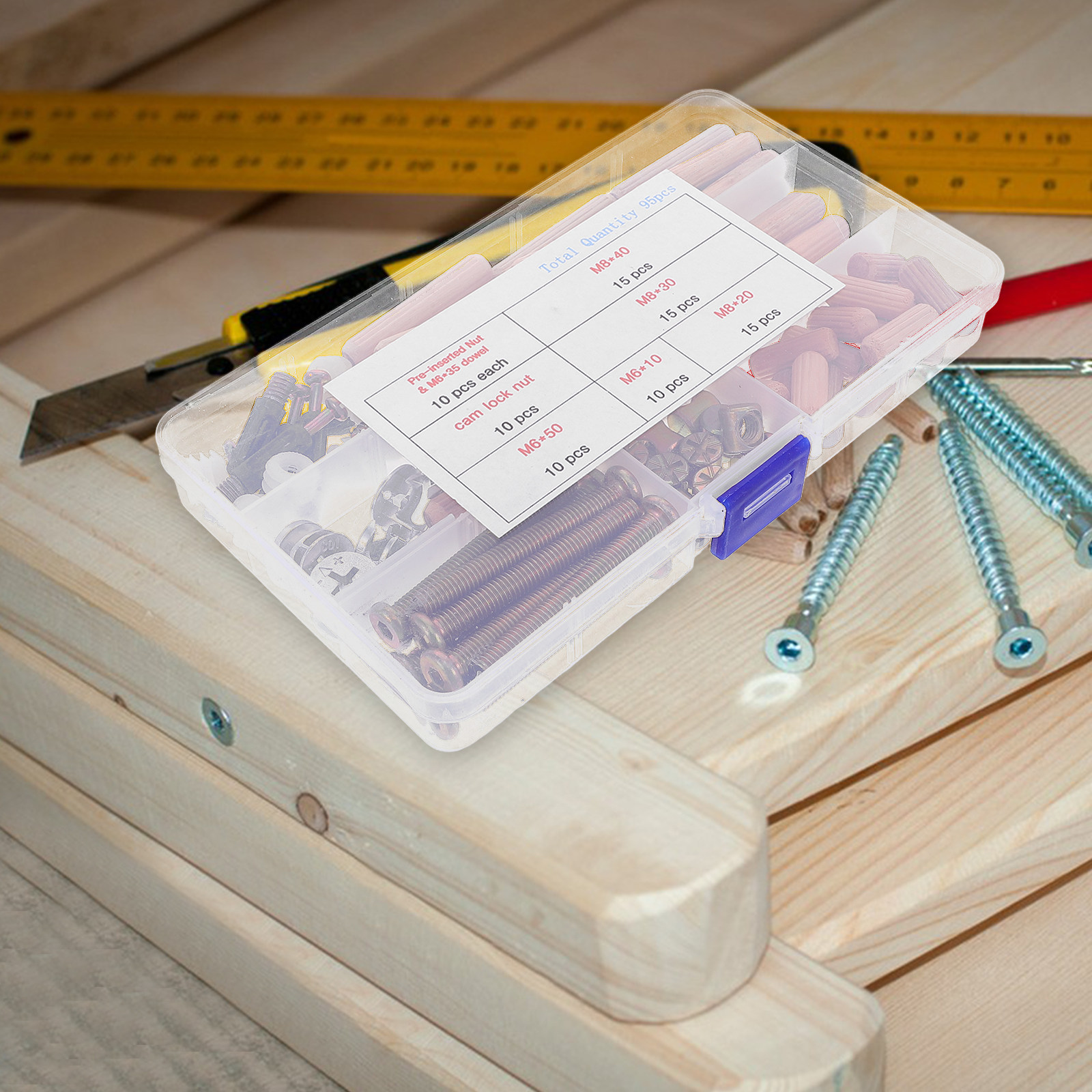 95Pcs Furniture Connector Hard - Furniture Hardware review and price