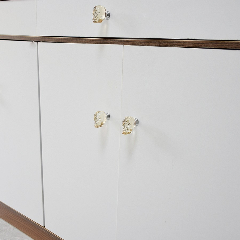 Skull Crystal Glass Knobs Cupb - Furniture Hardware Trends review and price